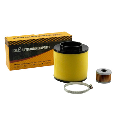 Air Filter Element Cleaner with Oil Filter Fits 2007-2013 Honda Rancher 420 4x4 2x4 ES TRX420FM TRX420TM TRX420FE TRX420TE Replace 17254-HP5-600