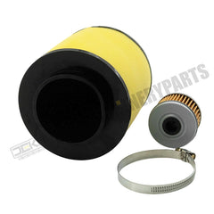 Kit de limpeza do elemento do filtro de ar com filtro de óleo, compatível com Honda Rancher 420 4x4 2x4 ES TRX420FM TRX420TM TRX420FE TRX420TE (2007-2013). Substitui a peça 17254-HP5-600.