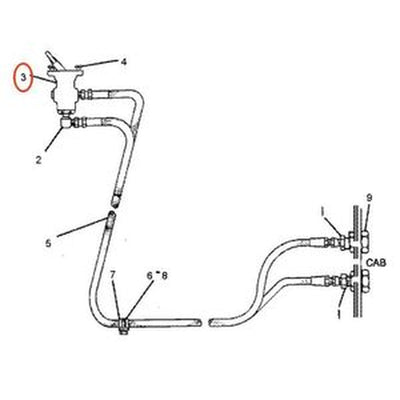 Válvula de control de aire 2G-3594 para motor Caterpillar CAT 657/769/769C