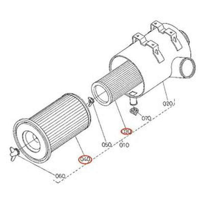 Air Filter Kit 3F240-11220 3F240-11230 for Kubota Tractor M-110DTC M-120FC