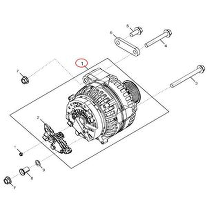 Alternator RE558678 RE538242 SE502674 for John Deere Engines 4.5L-6.8L buymachineryparts