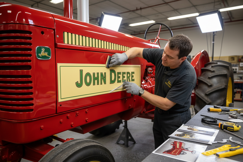 Finish Off Your Antique Tractor Restoration: Lettering, Emblems, Pinstriping and More