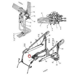 Arm Bucket Cylinder 87438190 for CASE 430 440 60XT 440CT 70XT Tractor