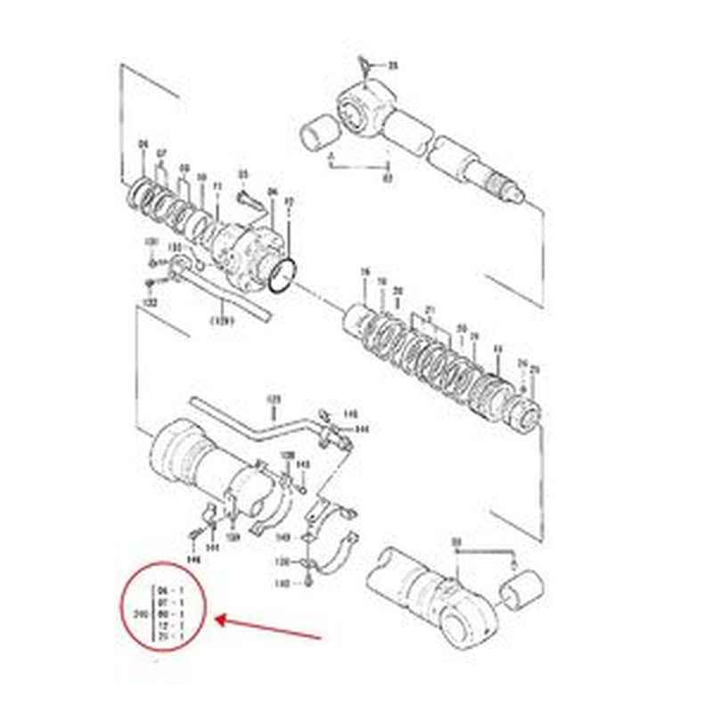 Arm Cylinder Seal Kit 9178284 9159327 for Hitachi EX220-2 EX230-5 ZX210H John Deere Excavator