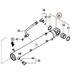 Arm Tube Assembly 172B03-72310 for Yanmar ViO35-6A Excavator buymachineryparts