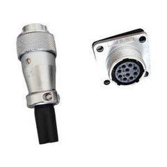 Heavy-Duty 10-Pin Round Metal Cable Connector for Instrument Equipment