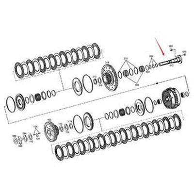 Axle Shaft 4644352062 for SDLG LG958L Wheel Loader ZF 4WG180/200