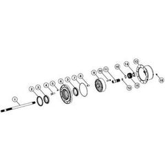 Bearing & Cup AL81844 AT321782 for John Deere 310J-310SK Excavators