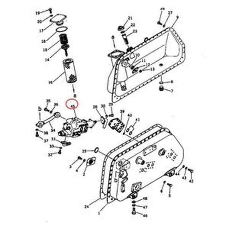 Blade Lift Valve 701-31-11002 for Komatsu D60/D65/D70 Excavators