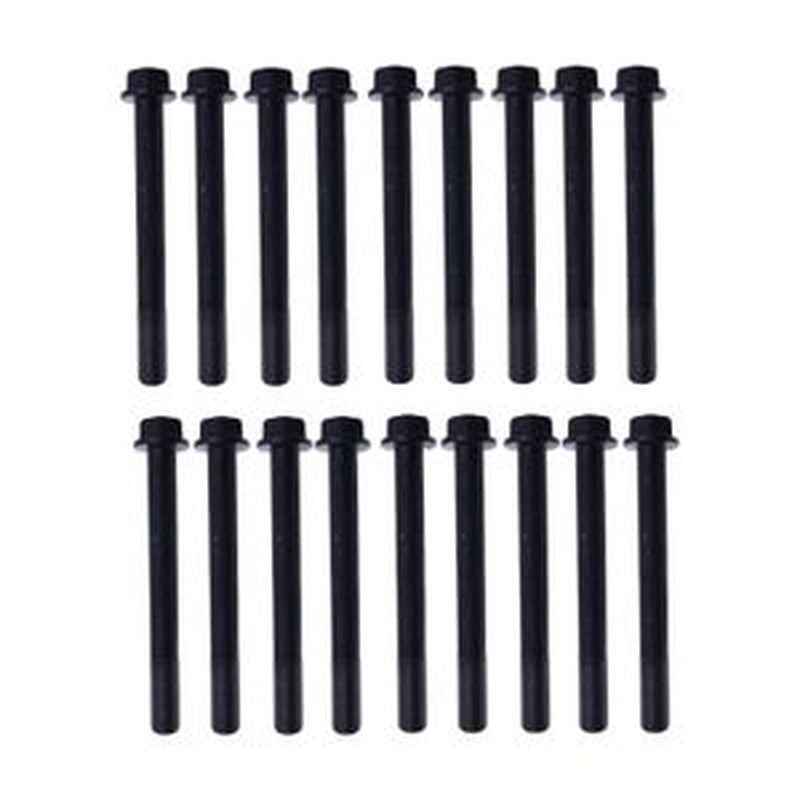 18-Piece Cylinder Head Bolt Kit 119174-01200 for Yanmar/Komatsu Engines