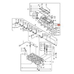 Junta de capó 119515-11310 para excavadora Hitachi ZX17U-2 ZX17UNA-2