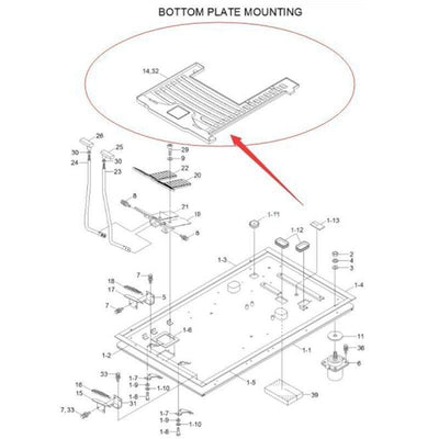 Bottom Plate Mounting Mat-Floor 71N6-10141 for Hyundai R110-7 R140LC-7 R320LC-7 Excavator