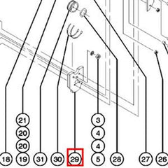 Bottom Top ROD Support Wear Pad 53116GT for Genie S-80/S-85 Telescopic Boom Lift