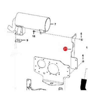 Suporte 7127190 para mini carregadoras de rastos Bobcat MT52 MT55