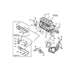Bracket Z5197110941 for Isuzu TC240PKJ Engine, TCM FD30T3Z Forklift