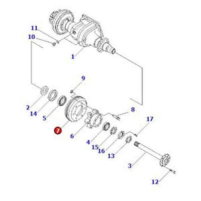 Brake Drum 3EB-21-52730 for Komatsu Forklift BX50 FD35A Series