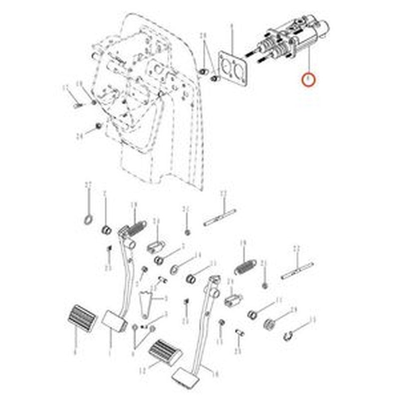 Brake Cylinder 84152139 84128905 for CASE Magnum 180-240 Tractors
