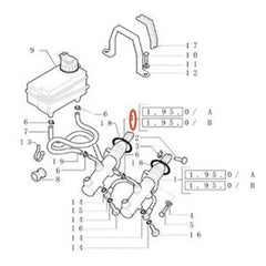 Brake Master Cylinder 85824114 for New Holland B110B/C/D LB110 Tractor