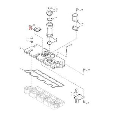 Breather Valve SBA110566080 for Shibaura ISM Engine, CASE D35-D45 Farmall 35-50