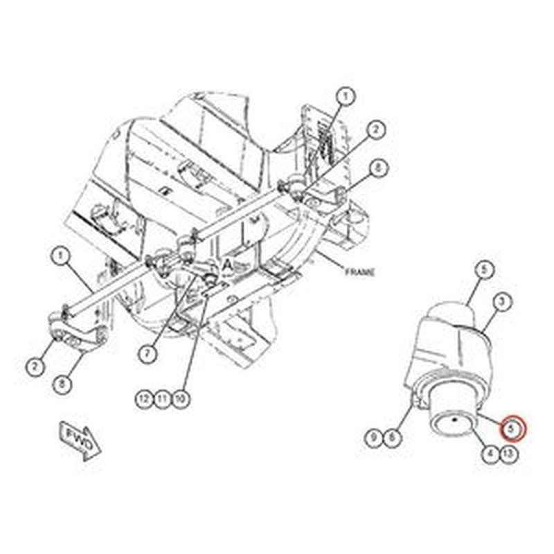 Bushing 8X-6729 for Caterpillar CAT Trucks 777 777B 777D 777F 777G 793C 793D 793F 797 797B