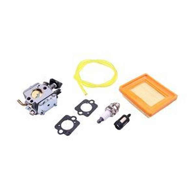Carburetor Kit w/ Spark Plug & Fuel Line for Stihl BR400/420/320/380 (4203-120-0601)