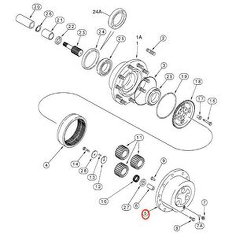 Carrier Kit 51588920 for New Holland Loaders B115 B115B LB115 LV80 U80 U80B