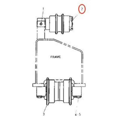 Heavy-Duty Carrier Roller 136-2393 for Caterpillar CAT 307B Excavator