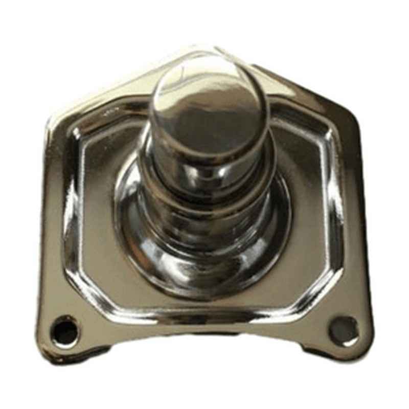 Chrome Solenoid Cover & Push Button Starter 17762 for Harley Big Twin