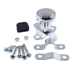 Botão giratório de volante cromado RP-70100 para RoadPro 