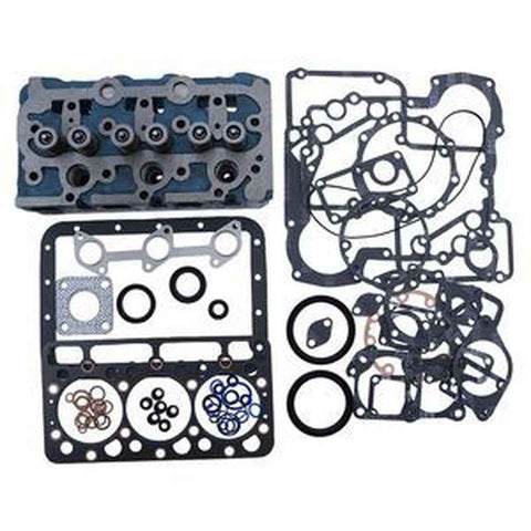 Complete Cylinder Head & Gasket Kit for Kubota B1400-B1750 & F2000 Tra ...