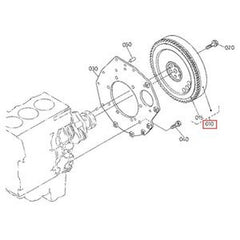 Complete Flywheel 16692-25013 for Kubota D905/D1005/D1105 Engine Excavator