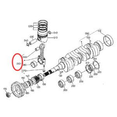 Connecting Rod 202236A1 556966 126506A1 fit CASEGEHLVOLVO Kubota V2203 Engine & Case/Gehl/Volvo Loaders
