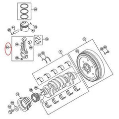 Connecting Rod 8980757761 & 8970777905 for John Deere Excavator 75D 85D 50C Isuzu Engine