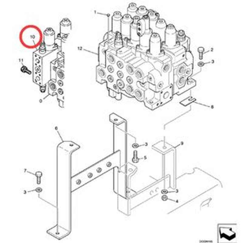 Control Valve YN30V00084F1 for New Holland Excavator E215 E235SR