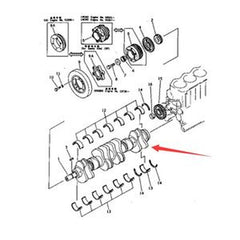 Cambota 6136-31-1010 6136-31-1110 para motor de escavadora Komatsu PC200-1/3