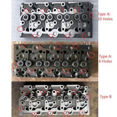 Complete Cylinder Head + Full Gasket Kit 16429-0304 6655153 for Kubota V2203 V2203T V2203E V2203B Engine Bobcat Loaders