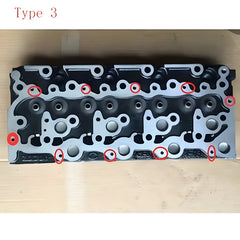 Complete Cylinder Head 1G780-03042 for Kubota V2203-M Engine KX121-3 KX161-3 L4300DT L4300F L4330DT/GST/HST(C) L4630DT/GST(C)/HST R520S