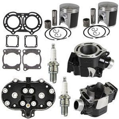 Top End Kit Cylinder Head Piston Gasket for Yamaha Banshee 350 (1987-2006)