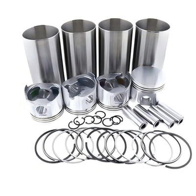 Cylinder Liner Kit fit CASEDOOSANHITACHIISUZUJCBJOHN DEEREKATOSUMITOMOTAKEUCHI Isuzu 4JJ1/4JJ1T Engine