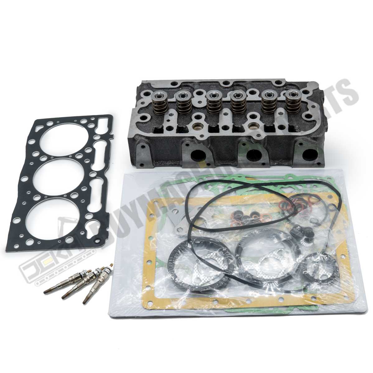 Engine D1105 Complete Cylinder Head with Valves for Kubota Excavator U25S KX41-2 KX41H KX61-2 Utility Vehicle RTV1100 RTV1140 Mower ZD326 ZD28 ZD25F ZD1211
