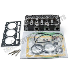 Engine D1105 Complete Cylinder Head with Valves for Kubota Excavator U25S KX41-2 KX41H KX61-2 Utility Vehicle RTV1100 RTV1140 Mower ZD326 ZD28 ZD25F ZD1211