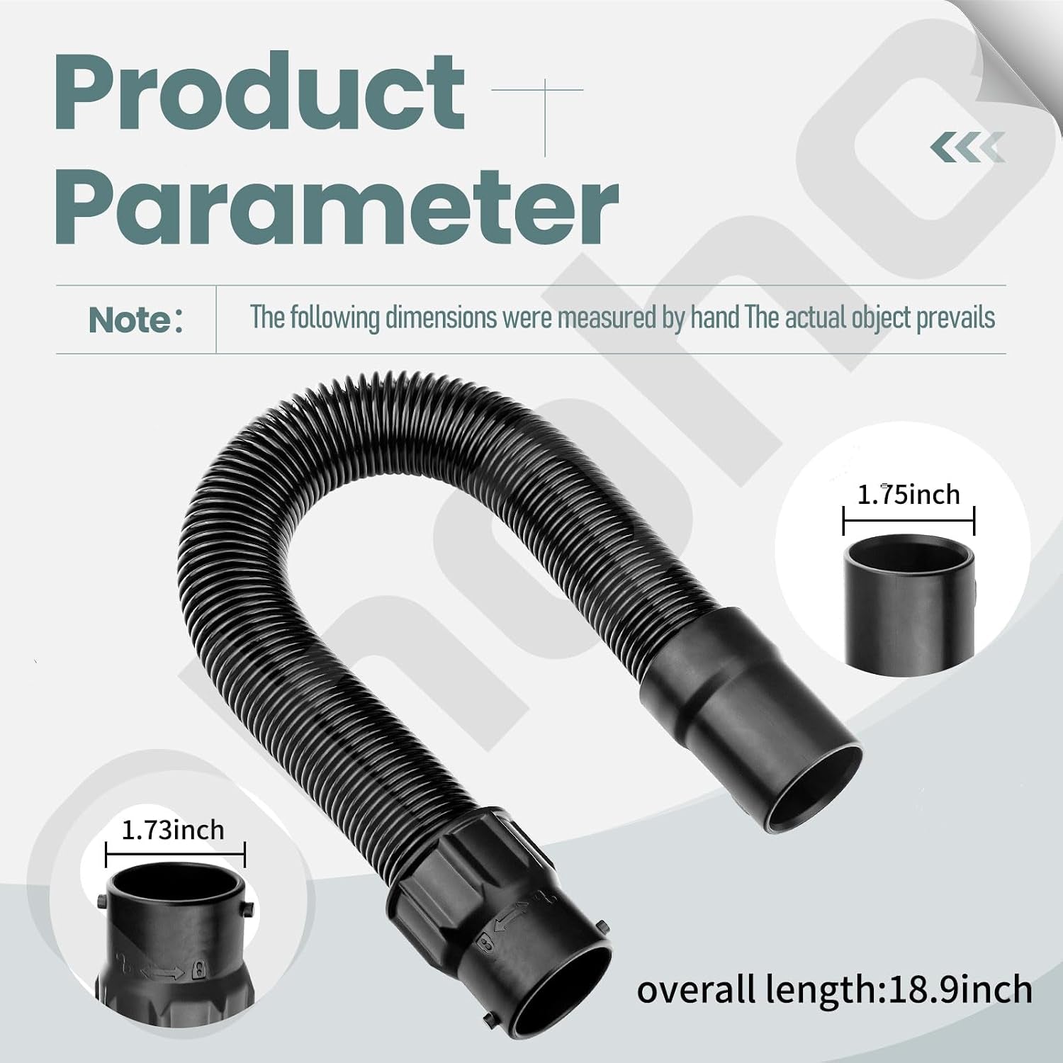 140G04-3 1In X 6.5Ft Anti-Static Flexible Hose for M-Akita 18V Lxt Vacuum