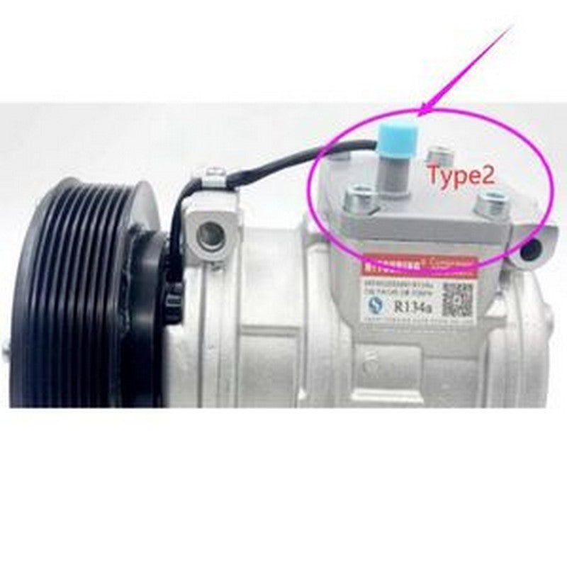 A/C Compressor AH169875 for Denso 10PA17C John Deere Tractor 5085 5410 6403 7610 7715 7800 7200 7400 8100 8200 8300 8330 9400 9100 9200 9220 9300 9320 - Buymachineryparts