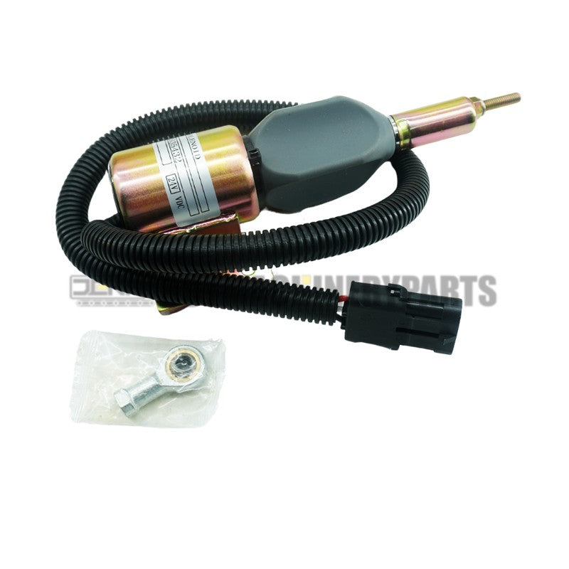 Fuel Shut Off Solenoid 12V Fit For Cummins Diesel Engine 6BT 5.9L 3 Terminals - Foto 1