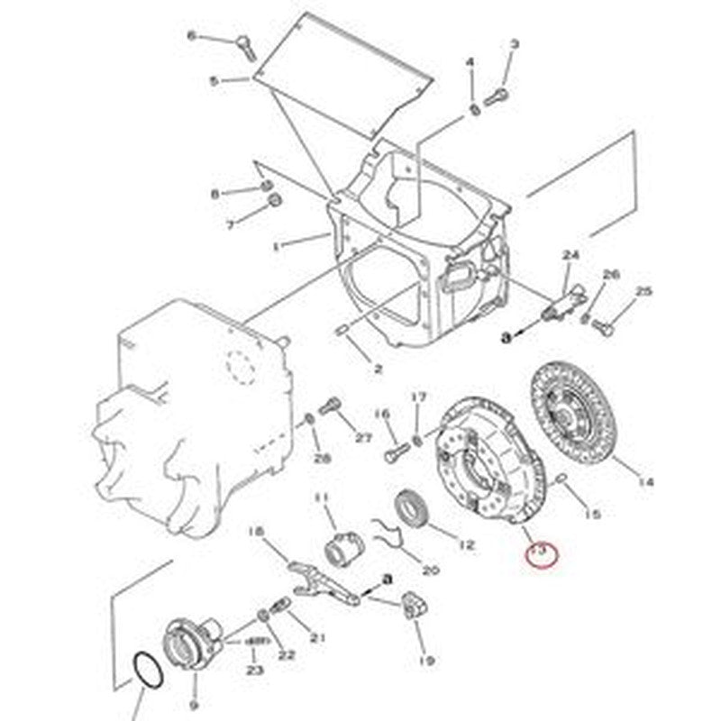 Clutch Plate 3EB-10-21610 for Komatsu Forklift FD20-11 FD25-11 buymachineryparts