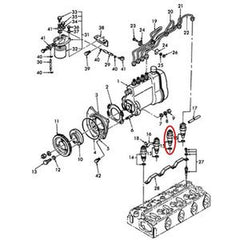 Fuel Injector SBA131406230 for New Holland Tractor CL35 CL45 CL55 CL65 1910 2110