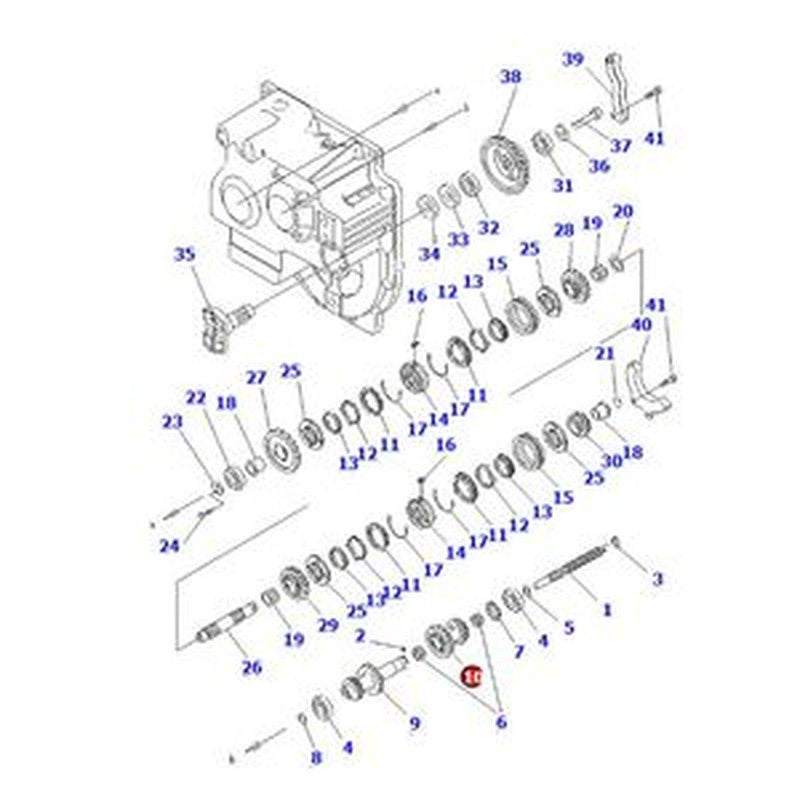 Direct Drive Transmission Gear 3EB-14-53220 for Komatsu Forklift FD Series buymachineryparts