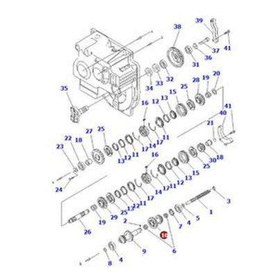 Direct Drive Transmission Gear 3EB-14-53220 for Komatsu Forklift FD Series
