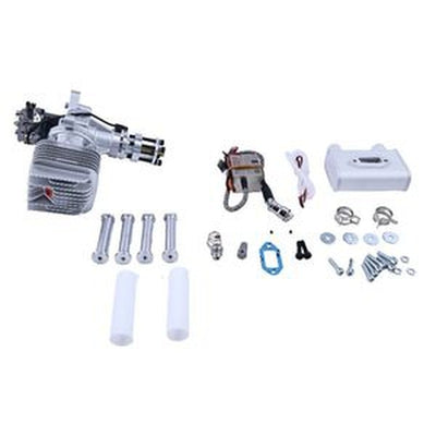DLE-55 Single Cylinder RC Gas Engine for High-Performance Aircraft