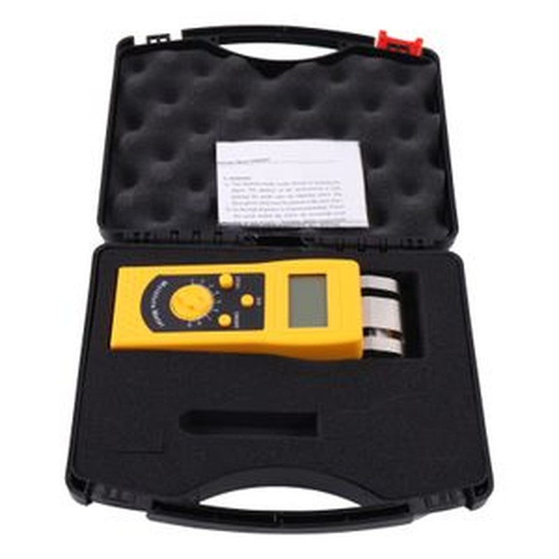 Portable Digital Textile Moisture Meter Tester 0-2% 0-90%
